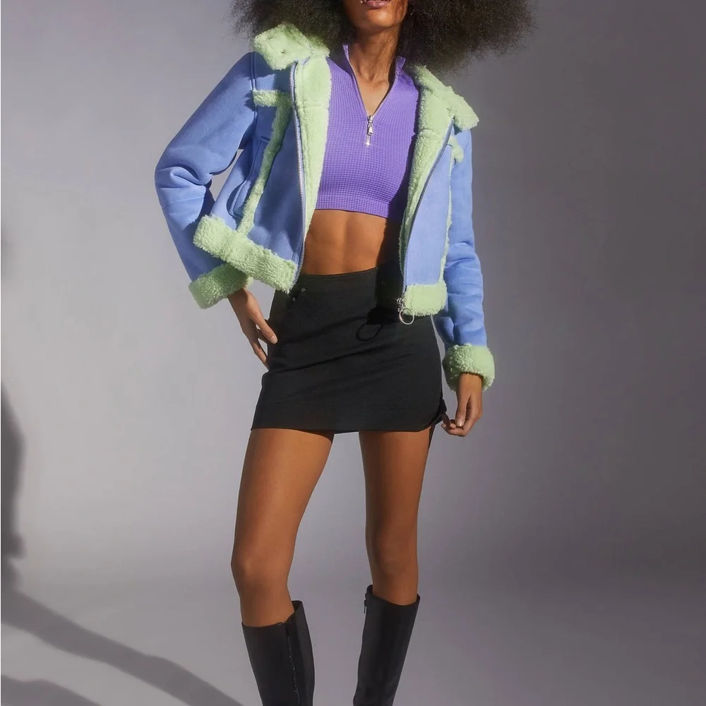 Urban Outfitters UO Roselyn Faux Shearling Jacket - Picture 4 of 5